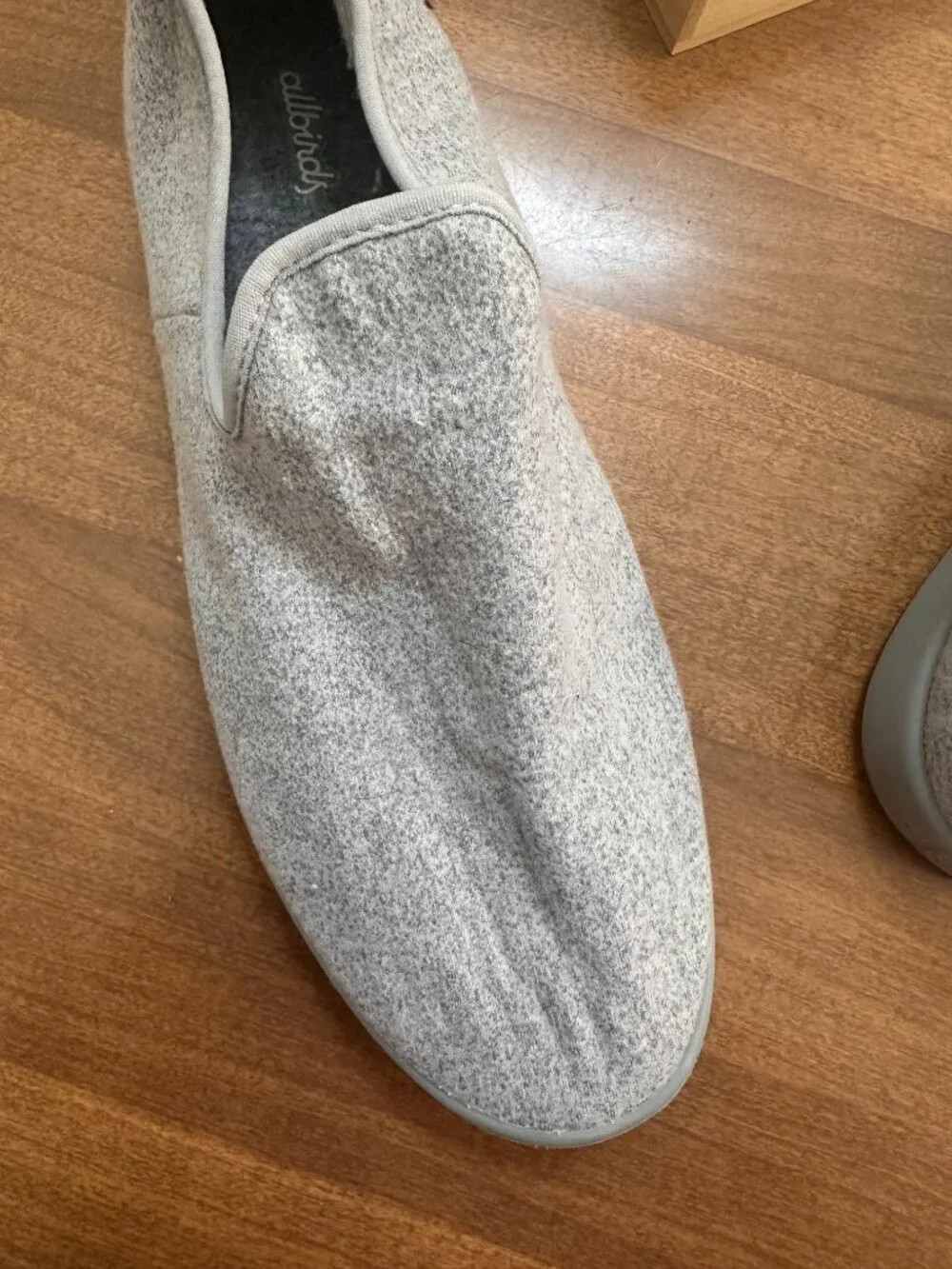 Allbirds Men's Wool Lounger, Everyday Slip-On Sneakers, Light Gray